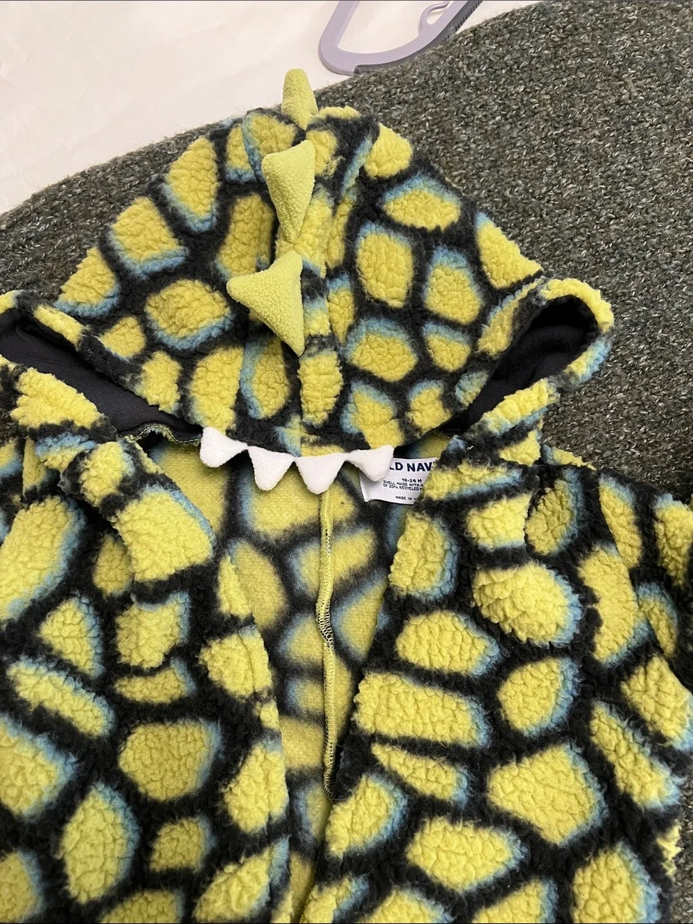 Old Navy Unisex Hooded Dinosaur One-Piece Costume for Toddler